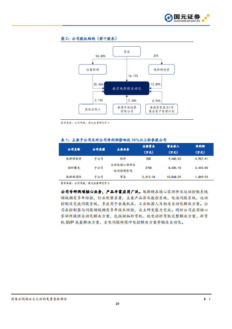 埃斯顿-产业链布局完善，国产机器人龙头蓄势待发-190821.pdf 第5页