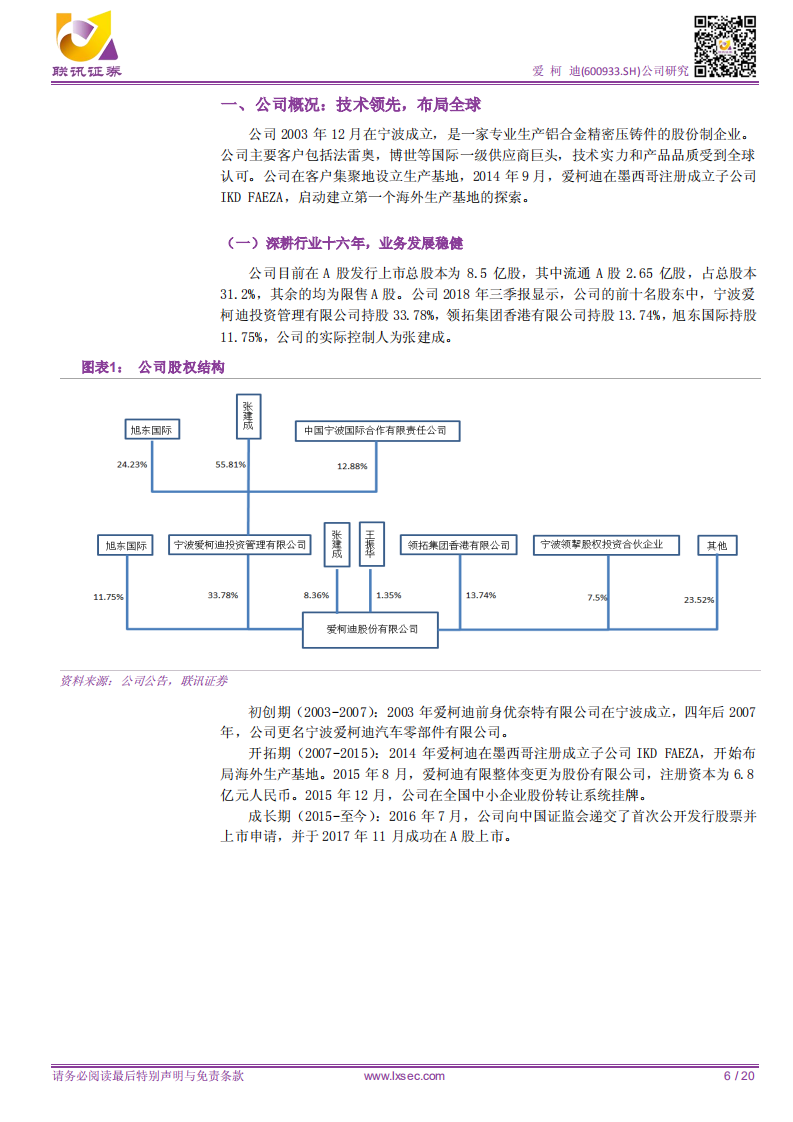 爱柯迪：客户结构优质，业绩增长稳定，估值修复可期.pdf 第6页