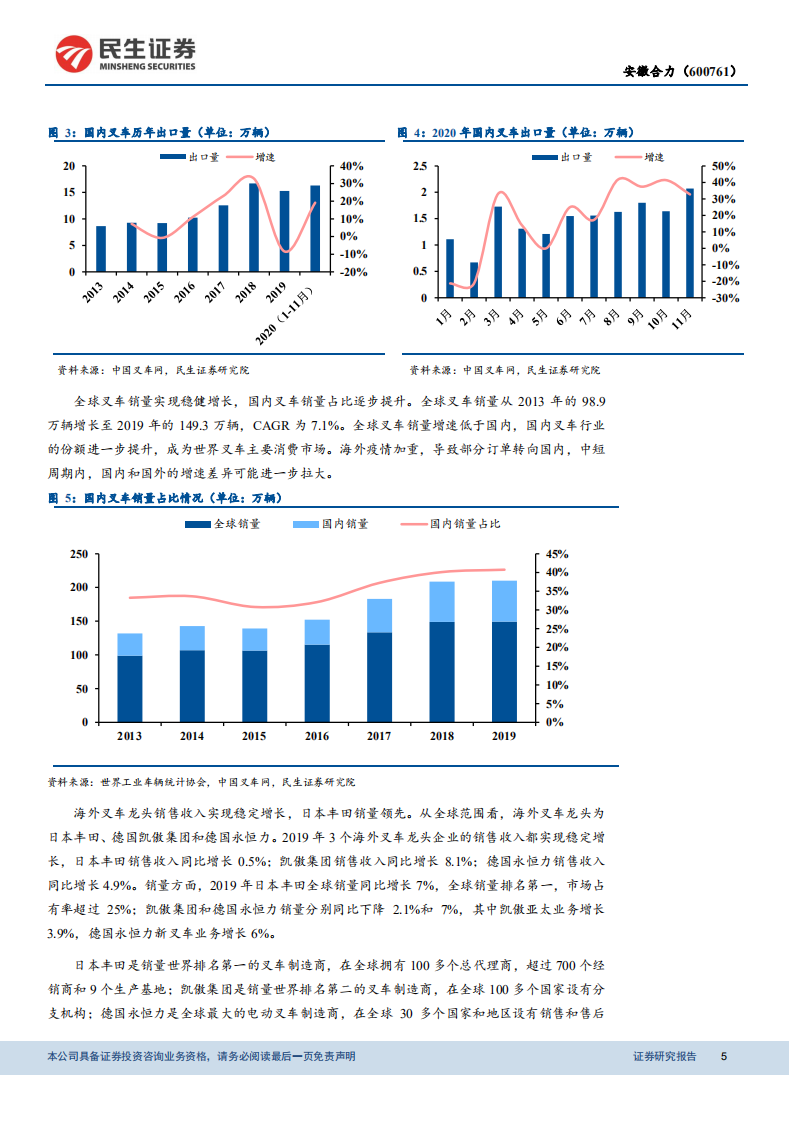 安徽合力-叉车系列深度研究：专注叉车主业，打造全球巨头-210225.pdf 第5页