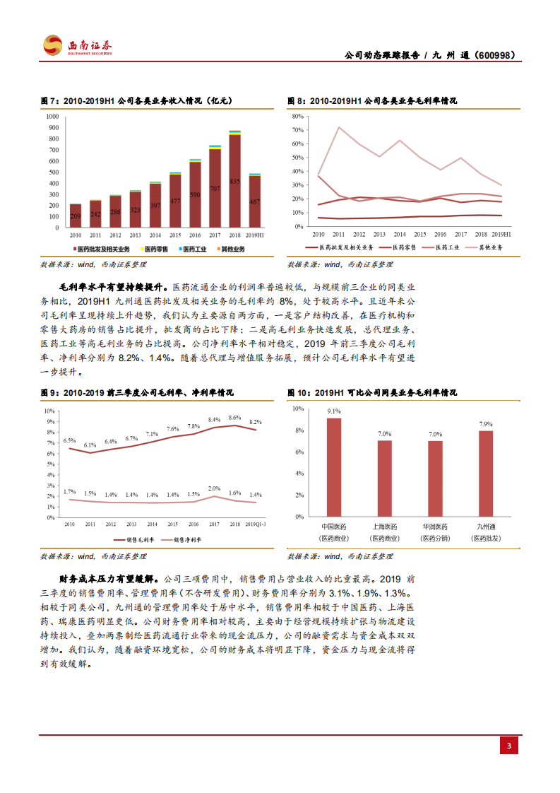 九州通-融资成本改善，总代理和&ldquo;互联网+ &rdquo;业务打开成长空间-200318.pdf 第6页