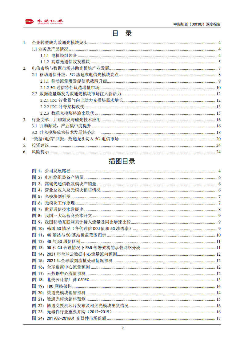 中际旭创-数通龙头产品布局完备，迎“电信+数通”共振发展格局-200203.pdf 第2页