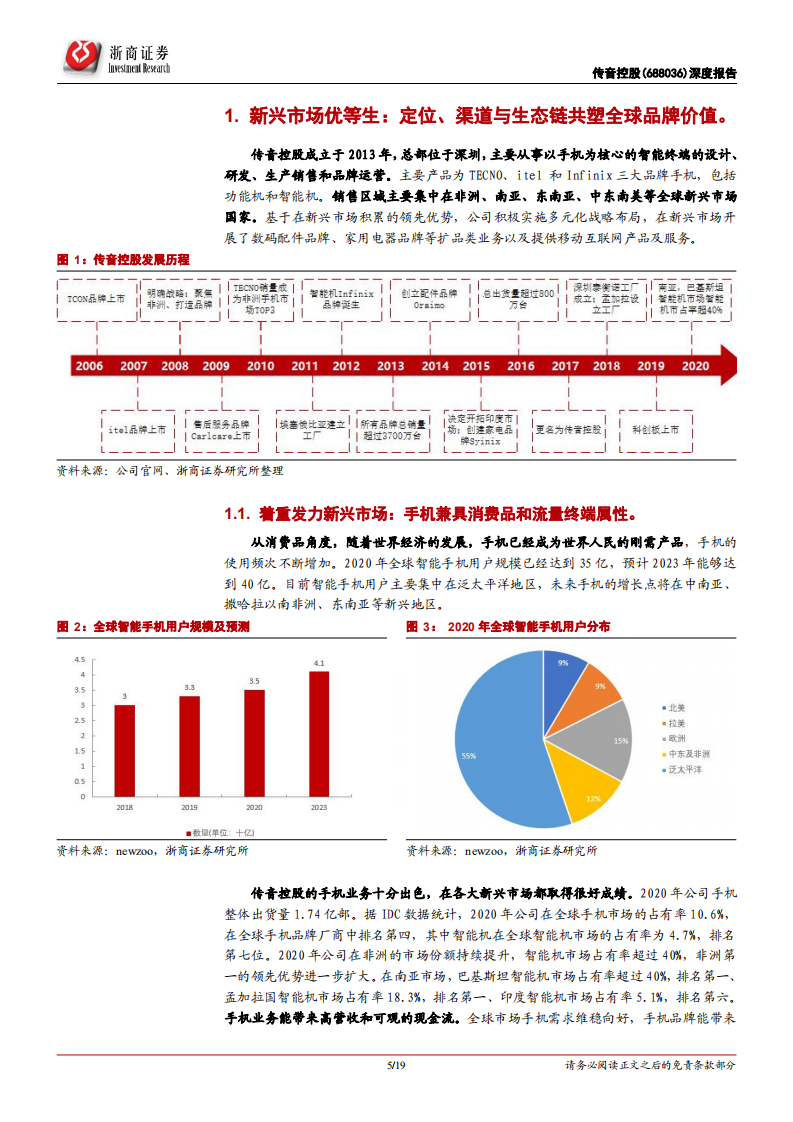 传音控股-深度报告：领航新兴市场，定位、渠道与生态链共塑全球品牌价值-210531.pdf 第5页
