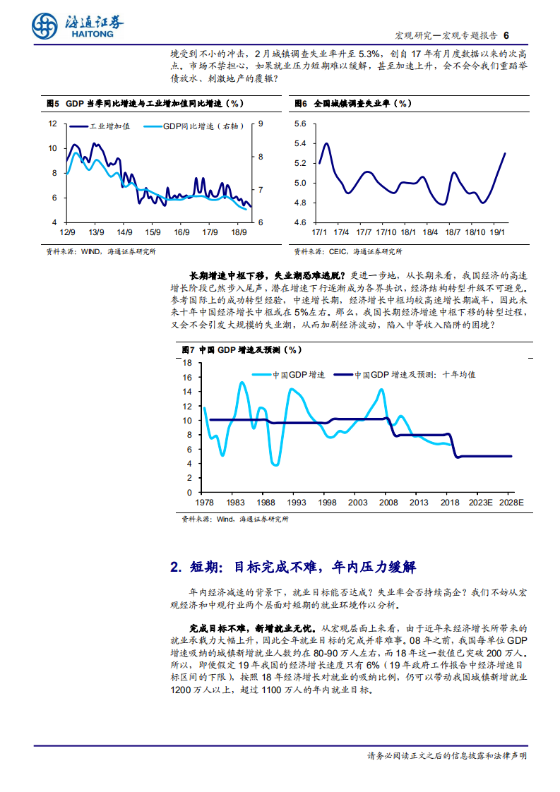 人口与就业系列之三：就业的压力能否顶住？.pdf 第6页