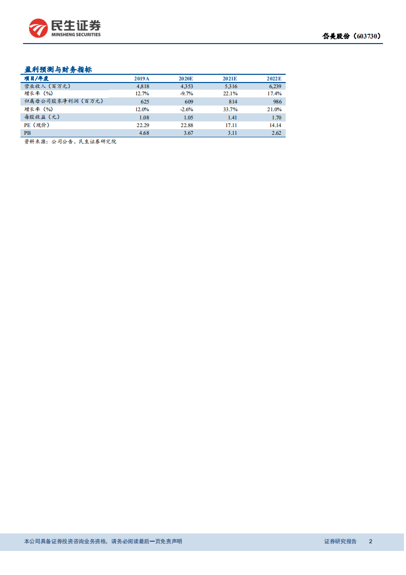 岱美股份-遮阳板龙头地位稳固，横向拓展未来可期-210301.pdf 第2页