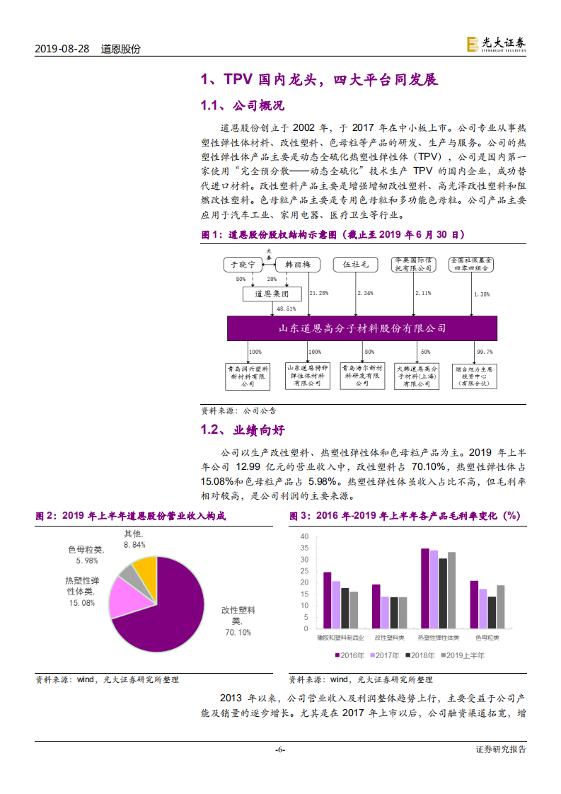 道恩股份-投资价值分析报告：TPV国产化领导者，进入产能释放高峰期-190828.pdf 第6页