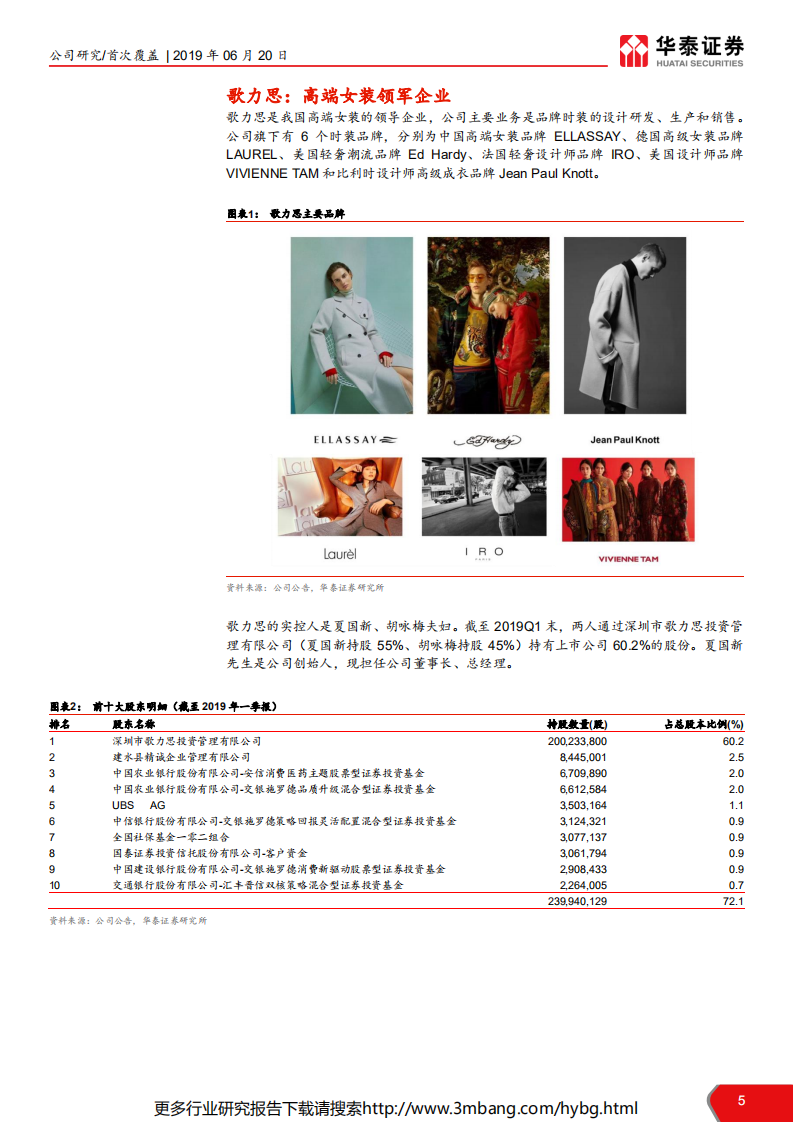 歌力思-轻奢旗舰，多品牌运营渐入佳境-190620.pdf 第5页