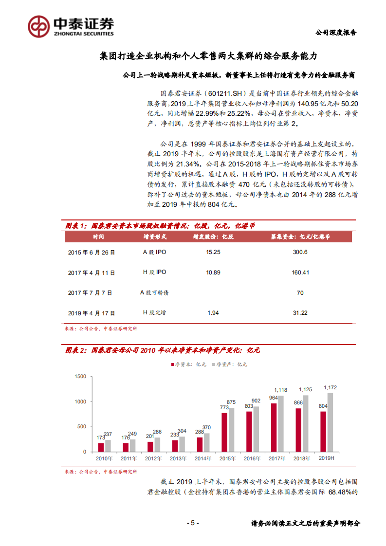 国泰君安-深度报告：打造企业和个人两大集群综合服务能力，资金摆布侧重高杠杆业务-200224.pdf 第5页