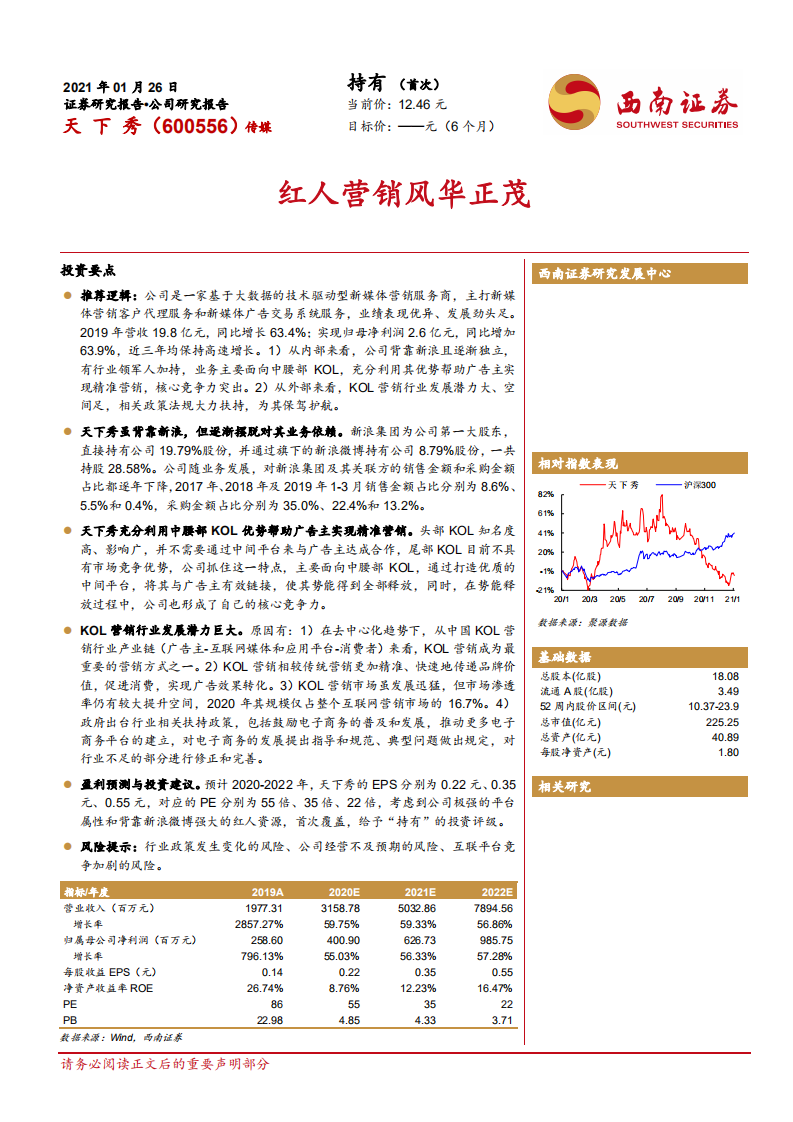天下秀-红人营销风华正茂-210126.pdf 第1页