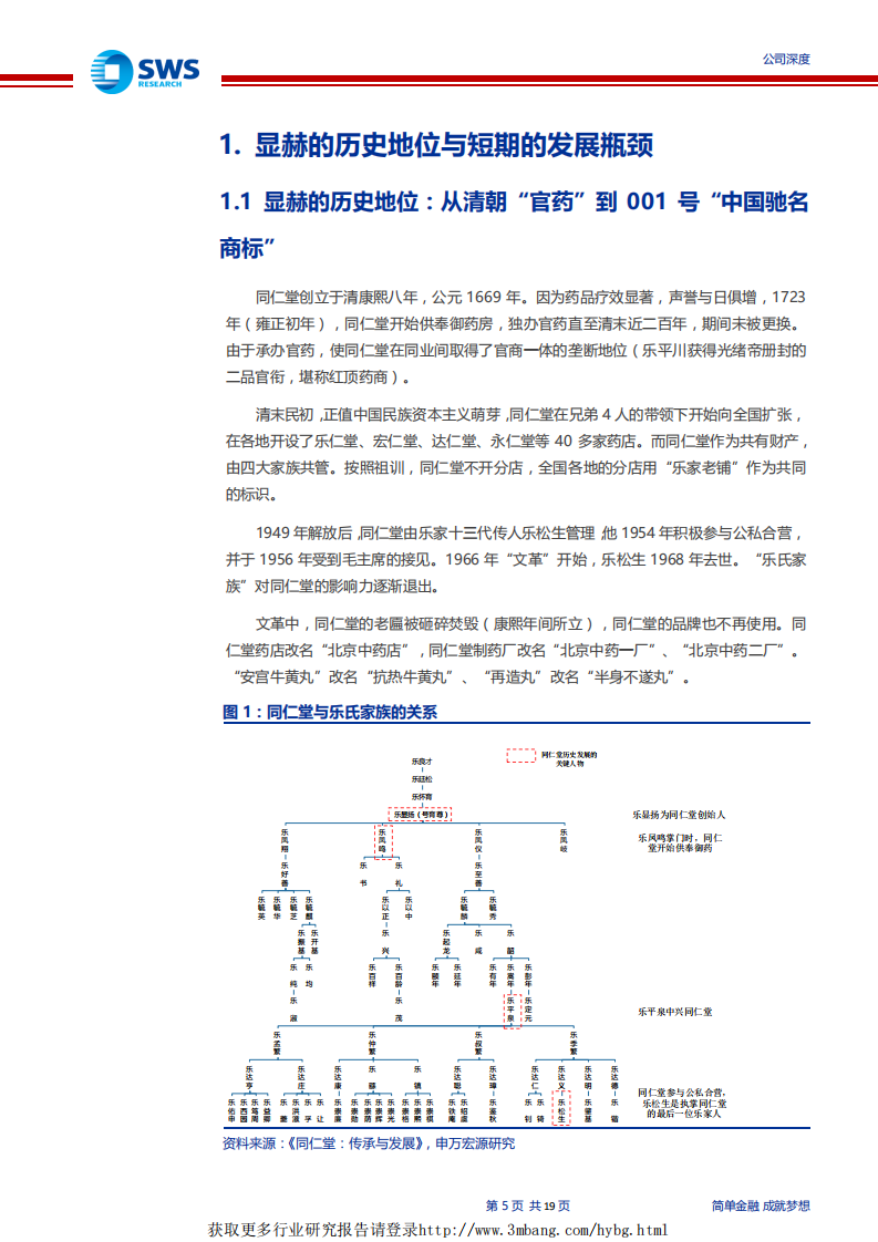 同仁堂-相对估值处于历史底部，改革预期不断提升-190426.pdf 第5页
