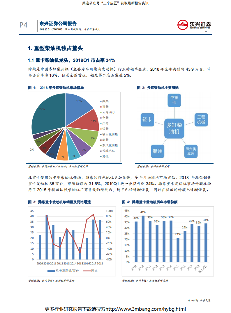 潍柴动力-商用车龙头系列深度报告之(一)：国六升级渐近，龙头优势放大-190709.pdf 第4页