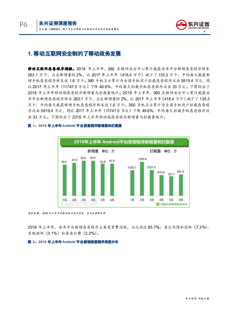 卫士通-深度系列报告之七：国产自主和等保2.0驱动公司安全手机业务爆发-190909.pdf 第6页