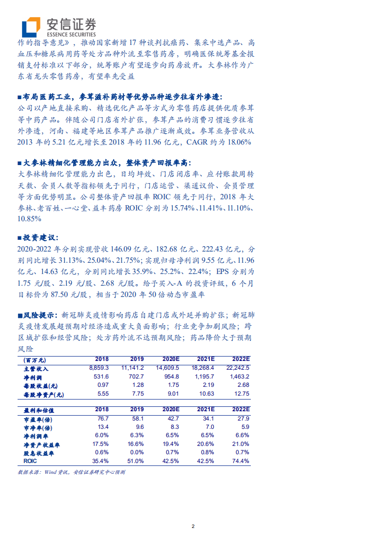大参林-开启全国加速扩张模式，全国性连锁药房龙头呼之欲出-200429.pdf 第2页