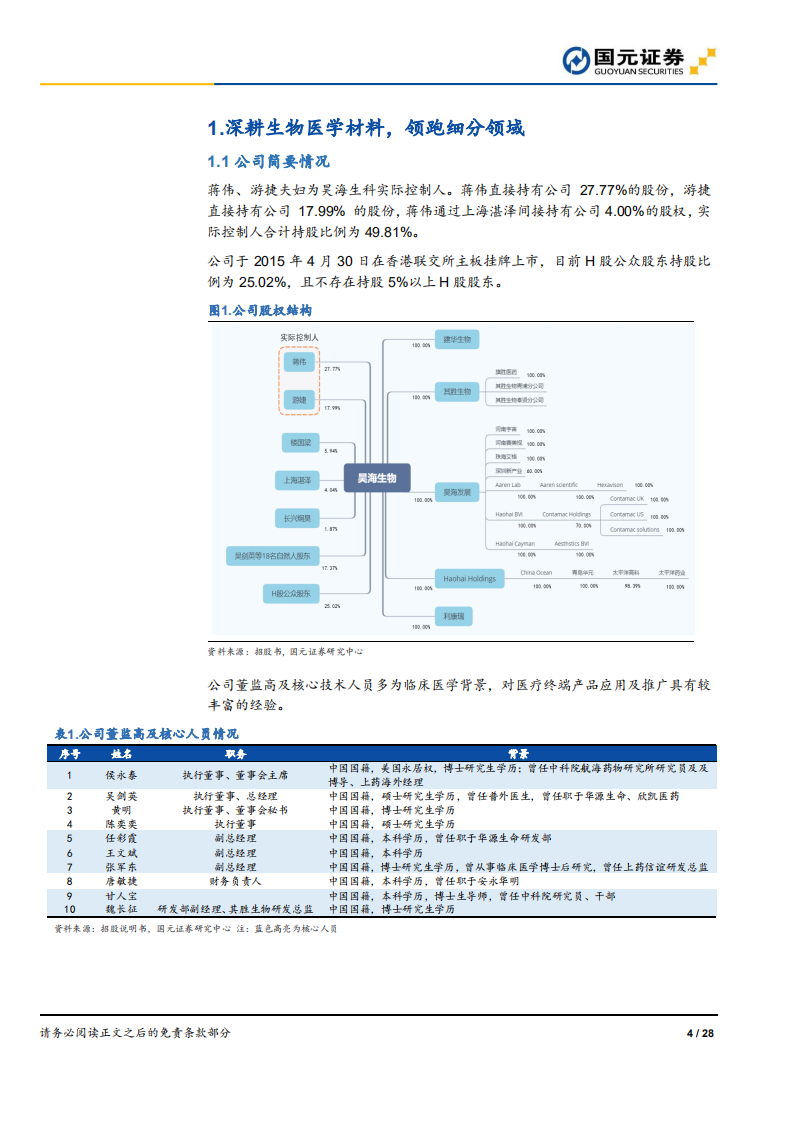 昊海生科-新股定价报告：做脚踏实地的生物医用材料领跑者-191015.pdf 第4页