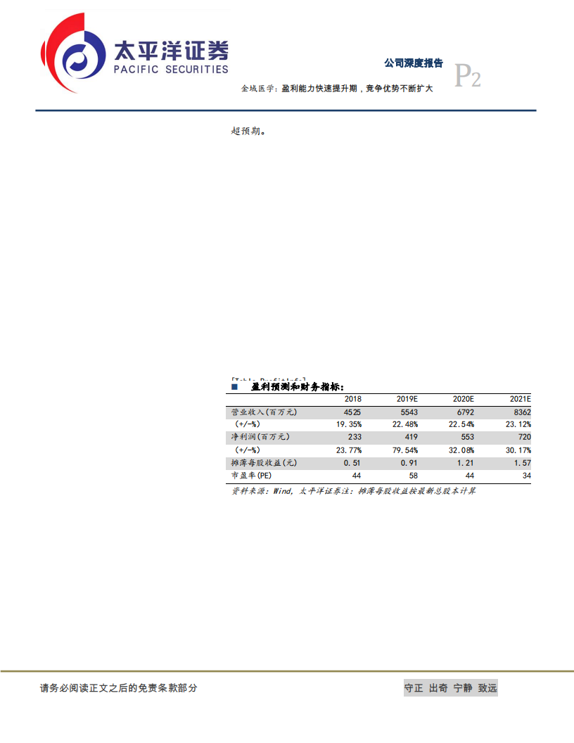 金域医学-盈利能力快速提升期，竞争优势不断扩大-191025.pdf 第2页