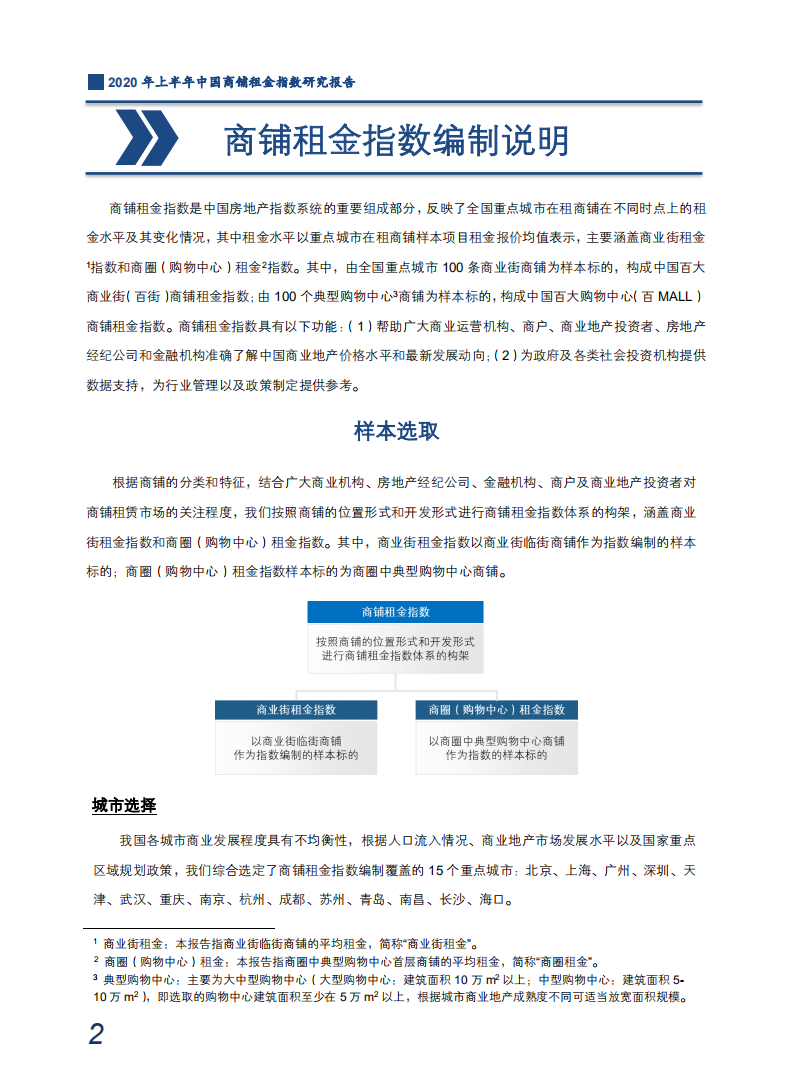 中国指数研究院：2020年上半年中国商铺租金指数研究报告.pdf 第3页
