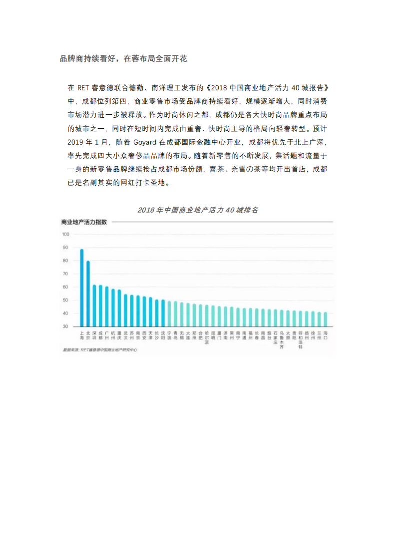 睿意德：2018-2019 成都商业地产盘点与趋势预测.pdf 第3页