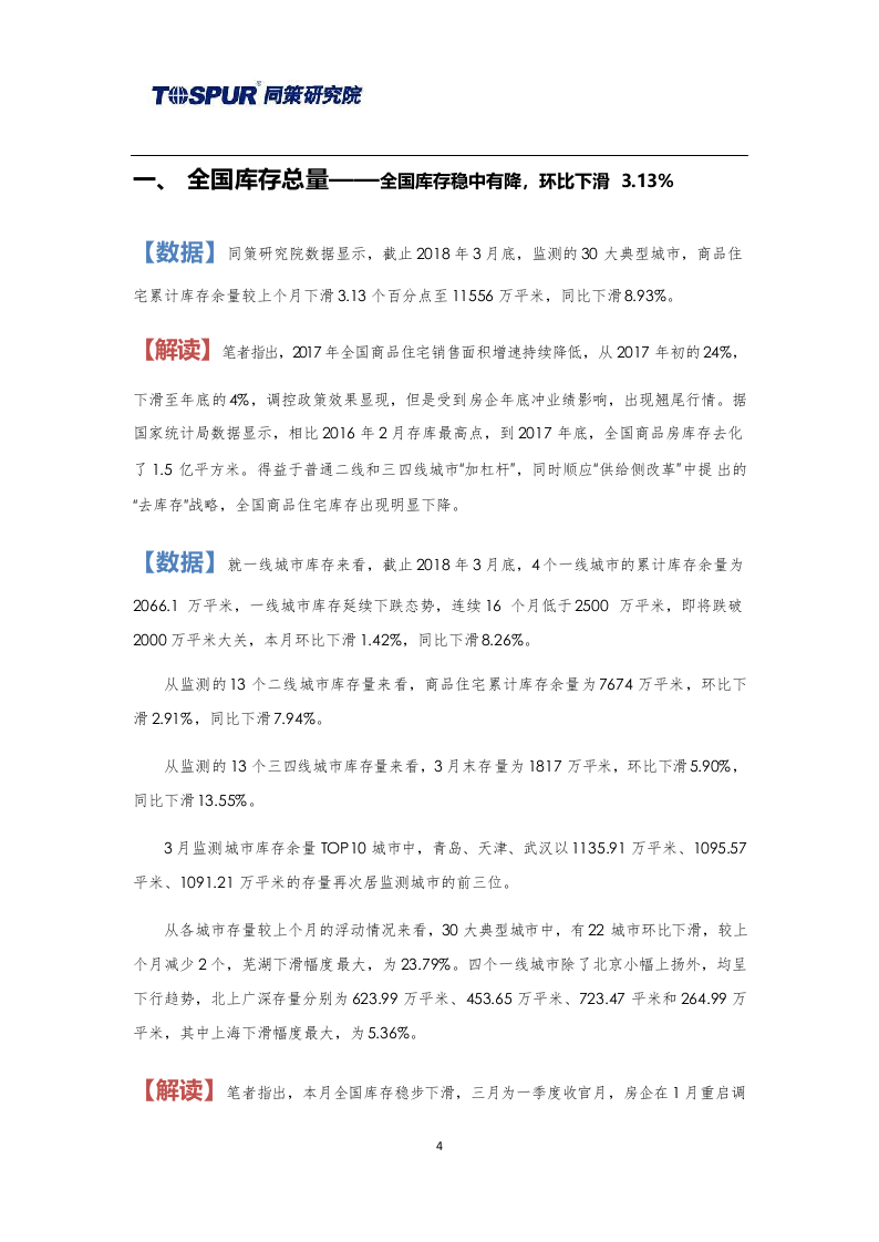 2018年4月30大典型城市库存市场月报(1).docx 第4页