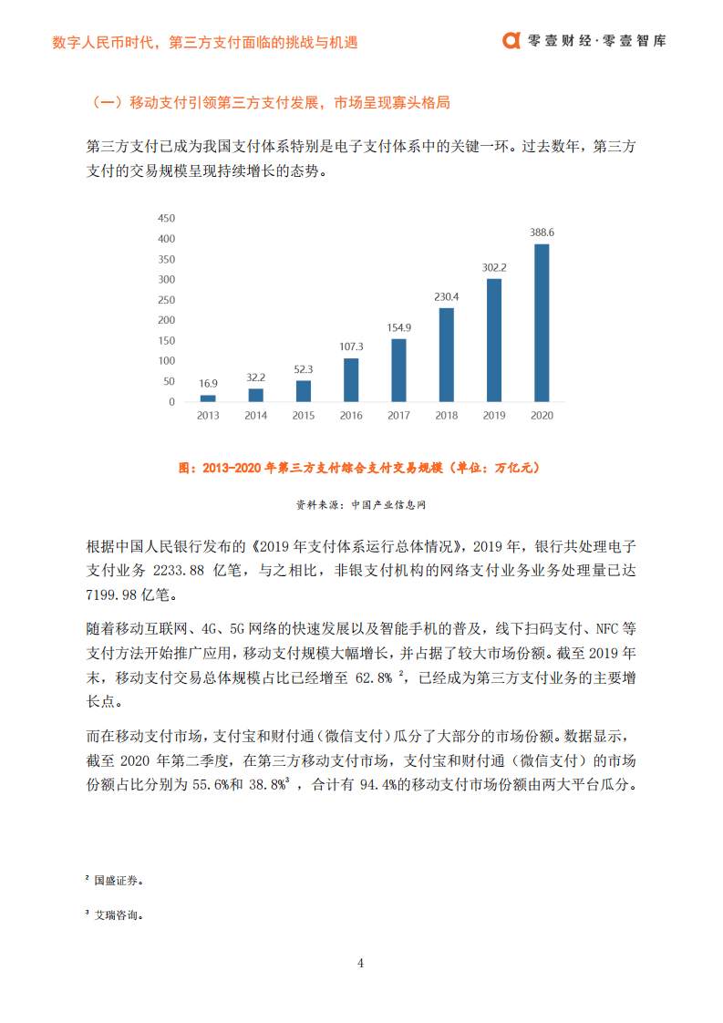 零壹智库：数字人民币时代，第三方支付面临的挑战与机遇.pdf 第6页