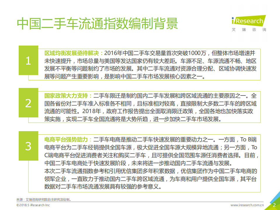 艾瑞：2018年中国二手车流通指数报告.pdf 第2页