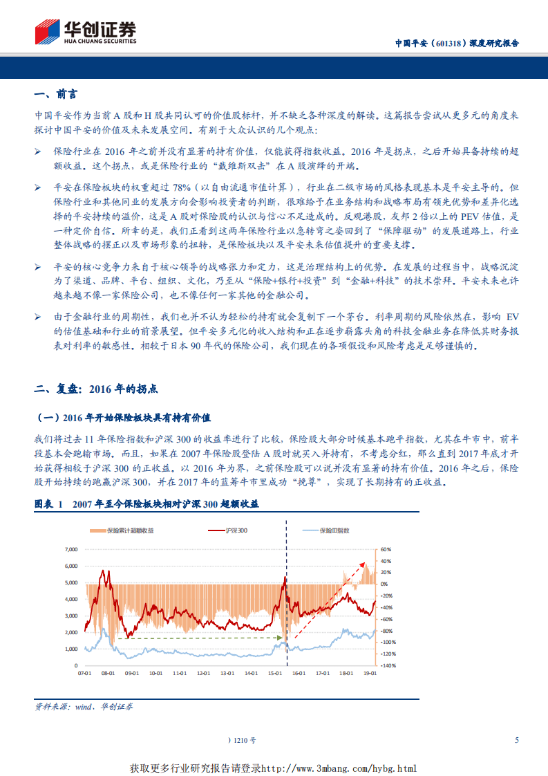 中国平安-深度研究报告：穿越牛熊，价值榜样-190407.pdf 第5页