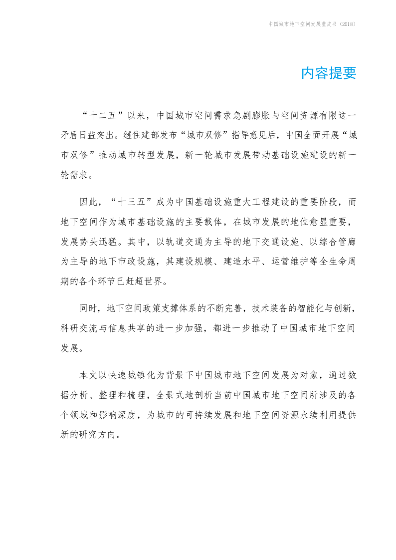2018中国城市地下空间发展蓝皮书.docx 第4页