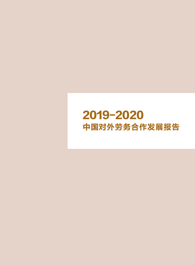 中华人民共和国商务部：2019-2020中国对外劳务合作发展报告.pdf 第2页