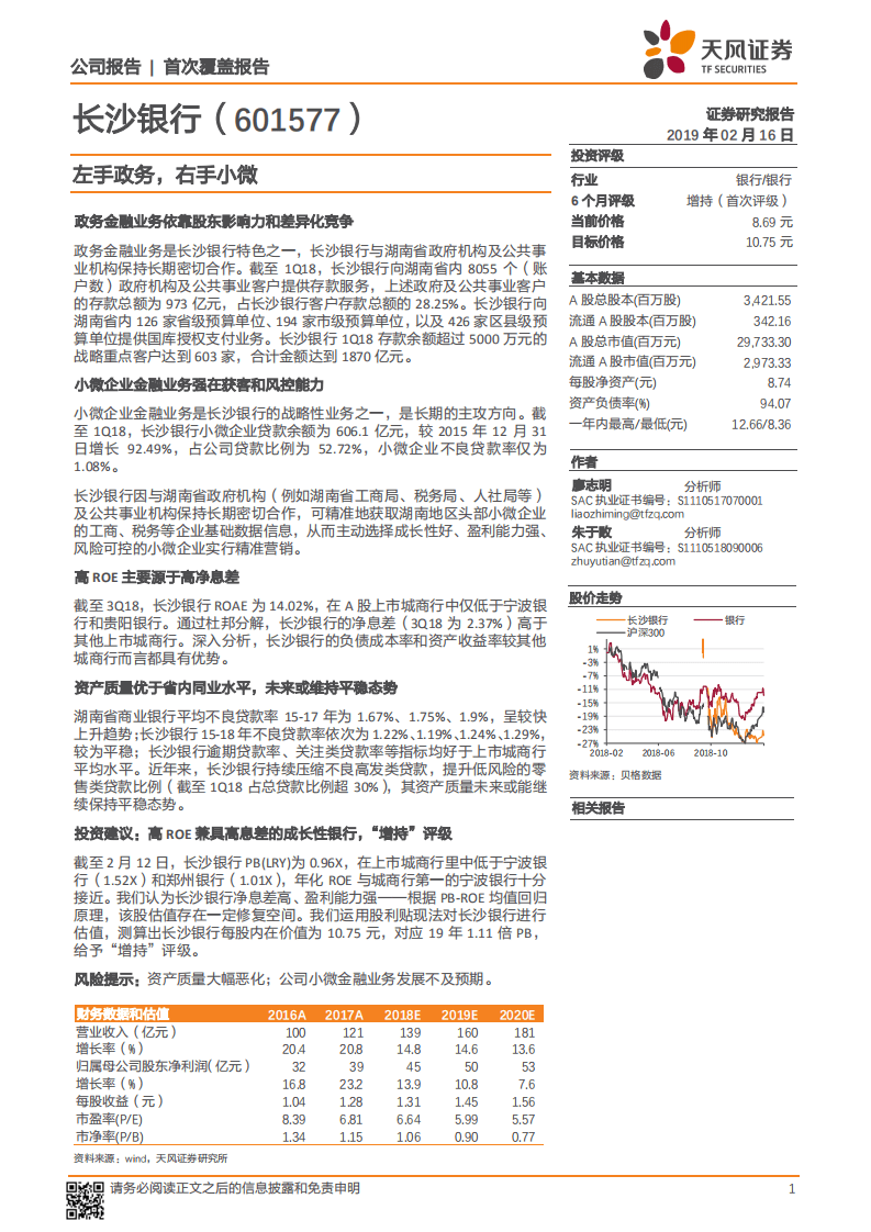 长沙银行：左手政务，右手小微.pdf 第1页