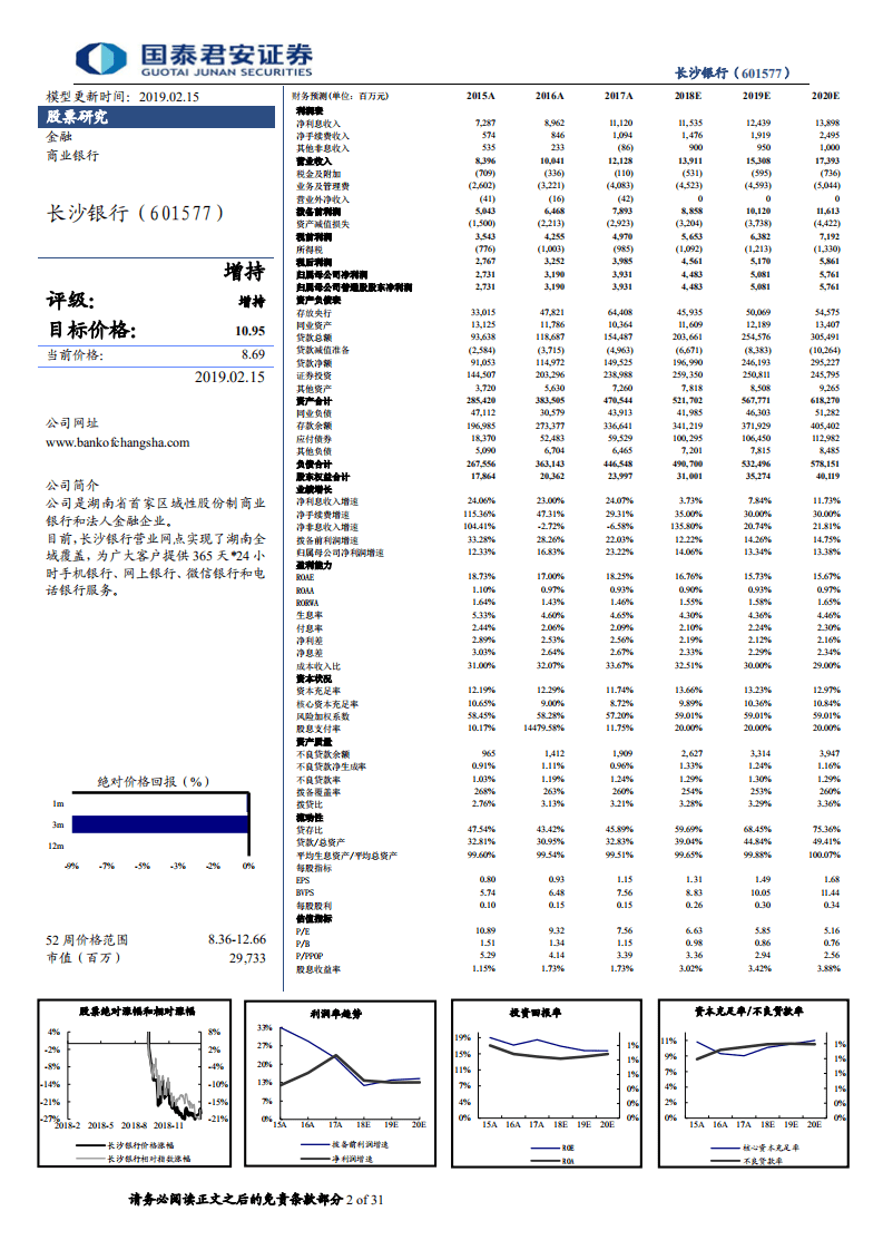 长沙银行首次覆盖报告：政务优势稳固，零售战略起航.pdf 第2页