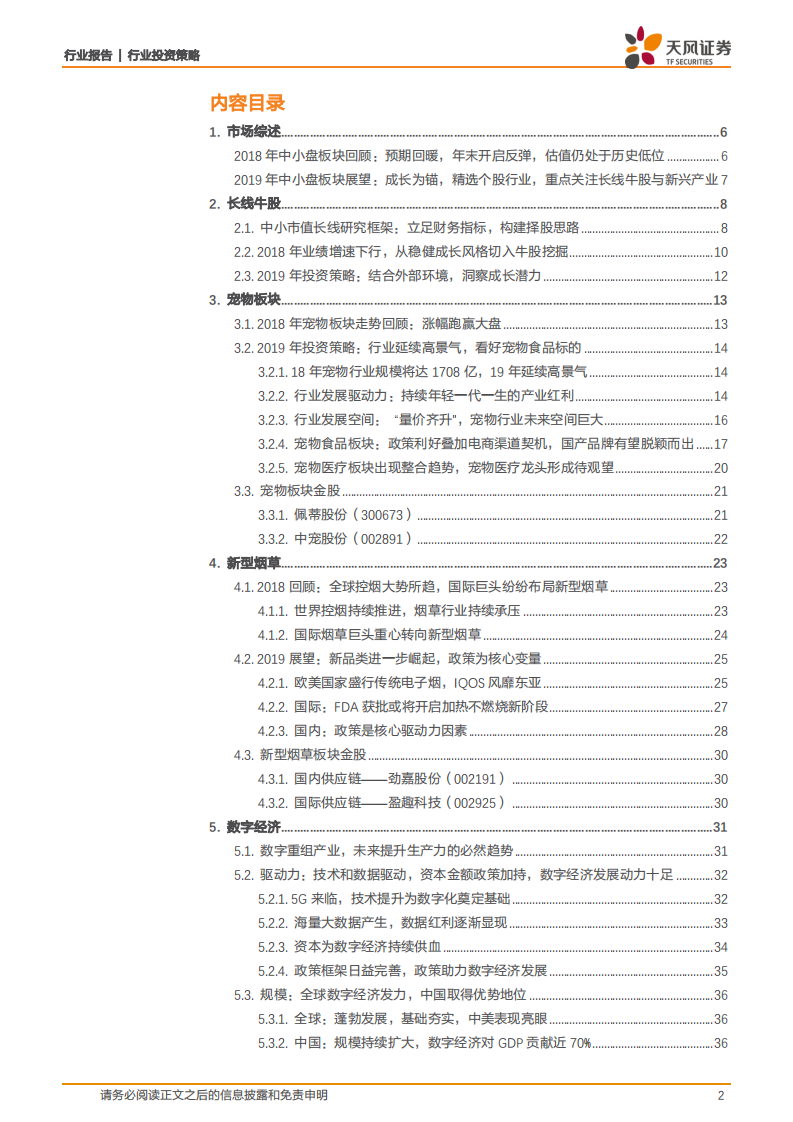 2019年度策略：掘金长线牛股，乘风新兴产业！.pdf 第2页