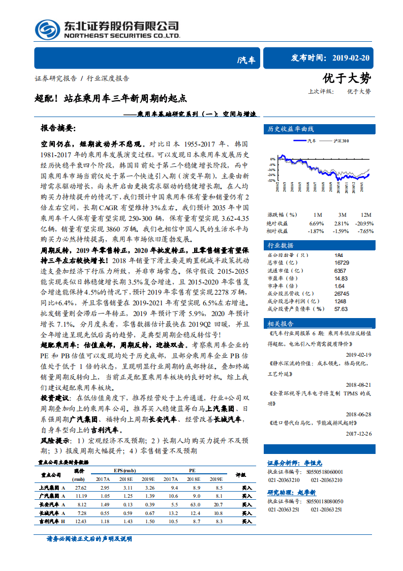 乘用车基础研究系列（一）：空间与增速：超配！站在乘用车三年新周期的起点.pdf 第1页