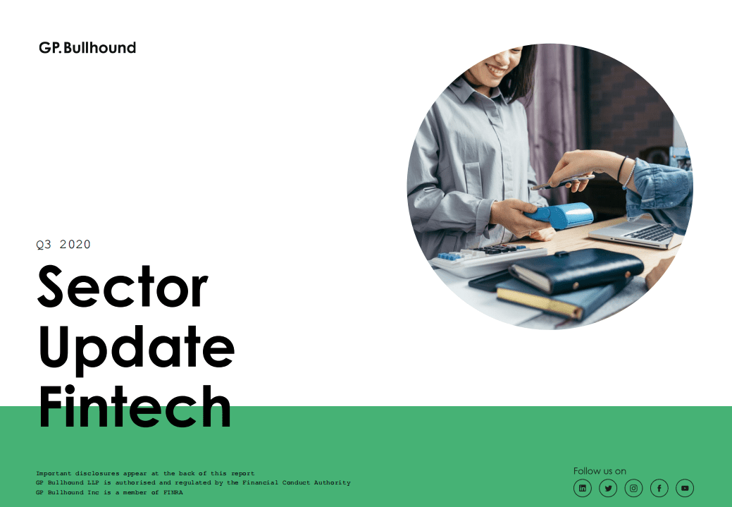 GP Bullhound：2020年第三季度金融科技报告.pdf 第1页
