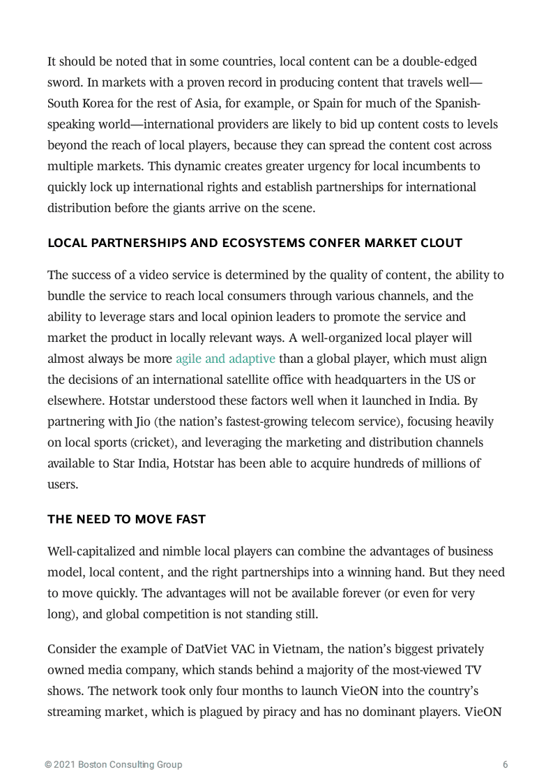 波士顿咨询：本土流媒体视频如何应对全球巨头.pdf 第6页