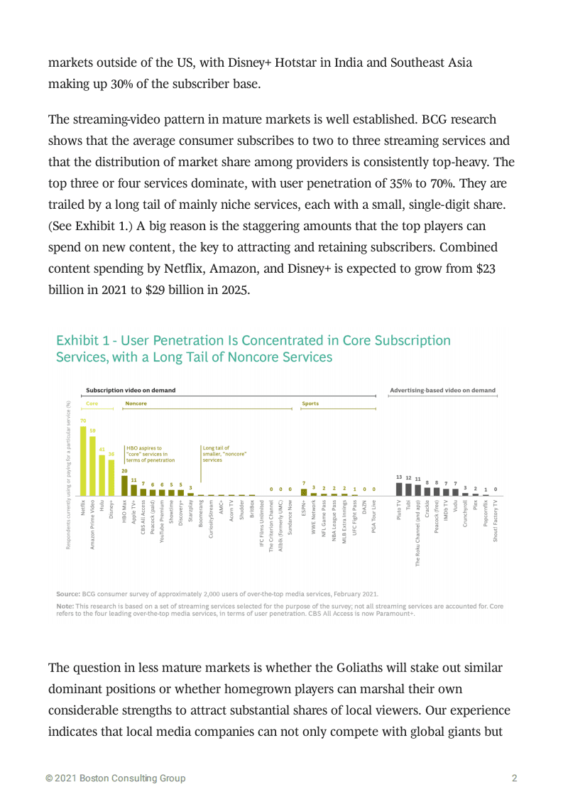 波士顿咨询：本土流媒体视频如何应对全球巨头.pdf 第2页