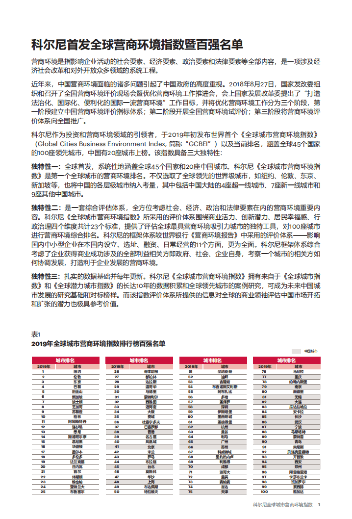 科尔尼：全球城市营商环境指数暨百强城市排行榜.pdf 第2页