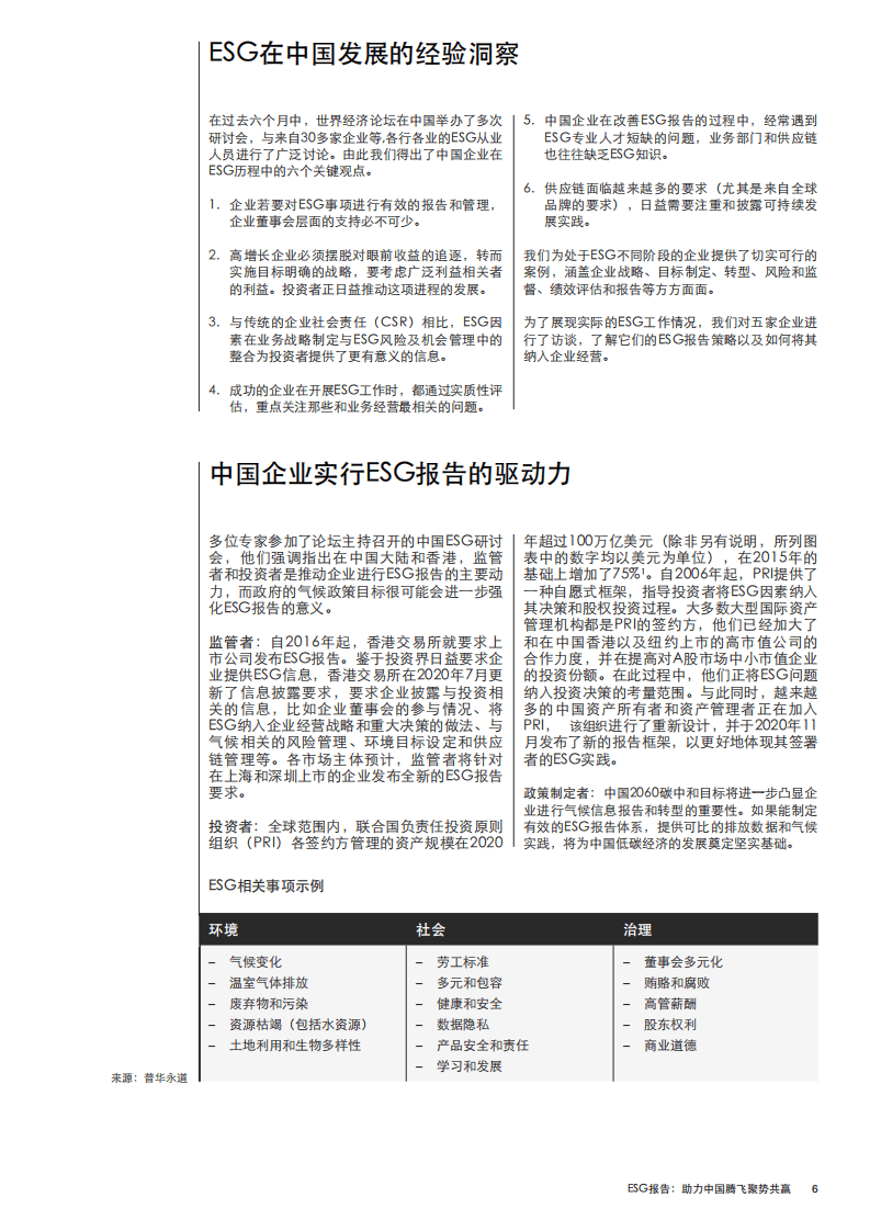 世界经济论坛：ESG报告 助力中国腾飞 聚势共赢.pdf 第6页
