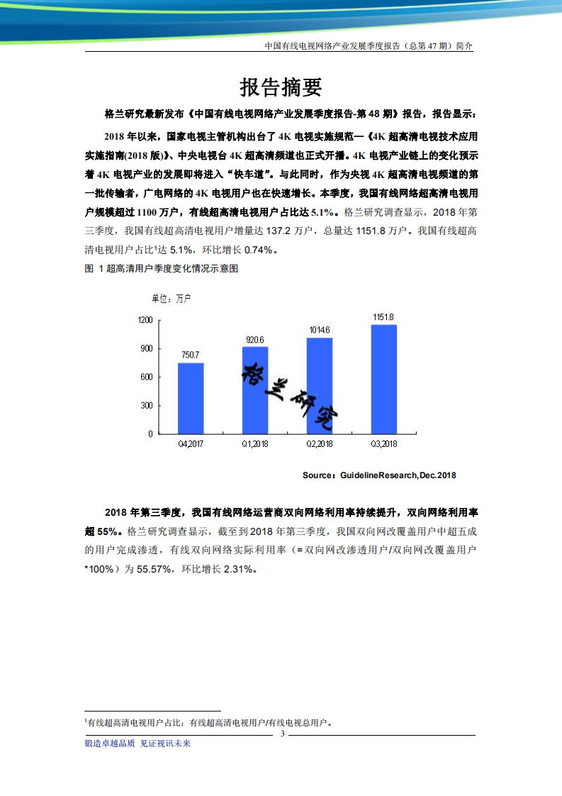 格兰研究：中国有线电视网络产业发展季度报告.pdf 第3页