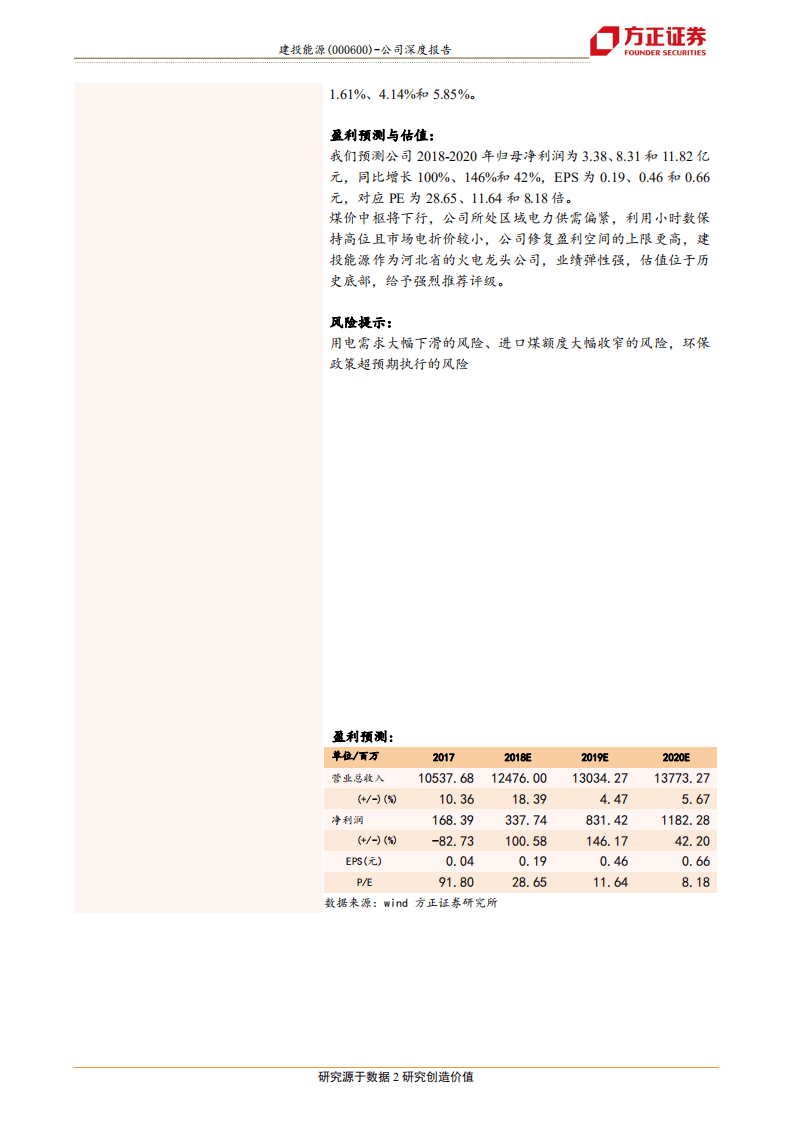 建投能源：河北省区域火电龙头，二线火电的高弹性低估值首选.pdf 第2页