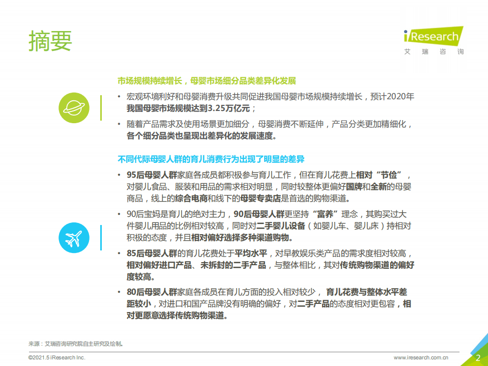 艾瑞咨询：2021年中国母婴人群消费及信息获取渠道研究报告.pdf 第2页