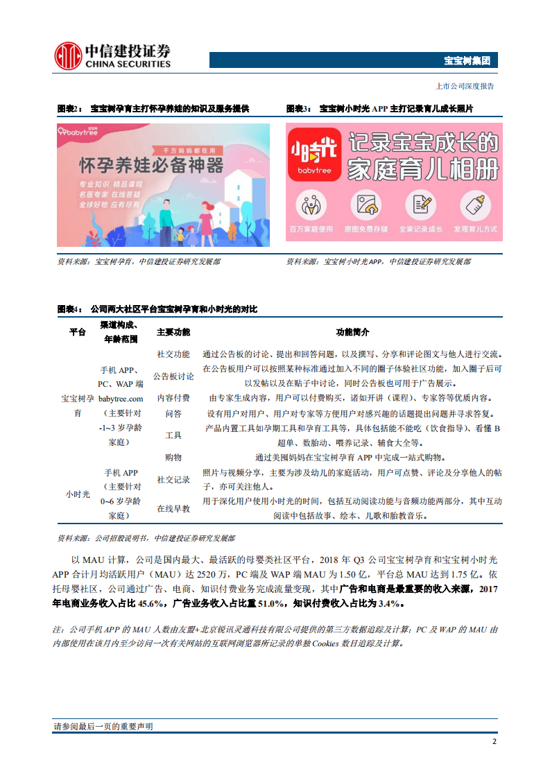 宝宝树集团：国内母婴线上社区平台龙头，携手阿里、复星等强化流量变现能力.pdf 第5页
