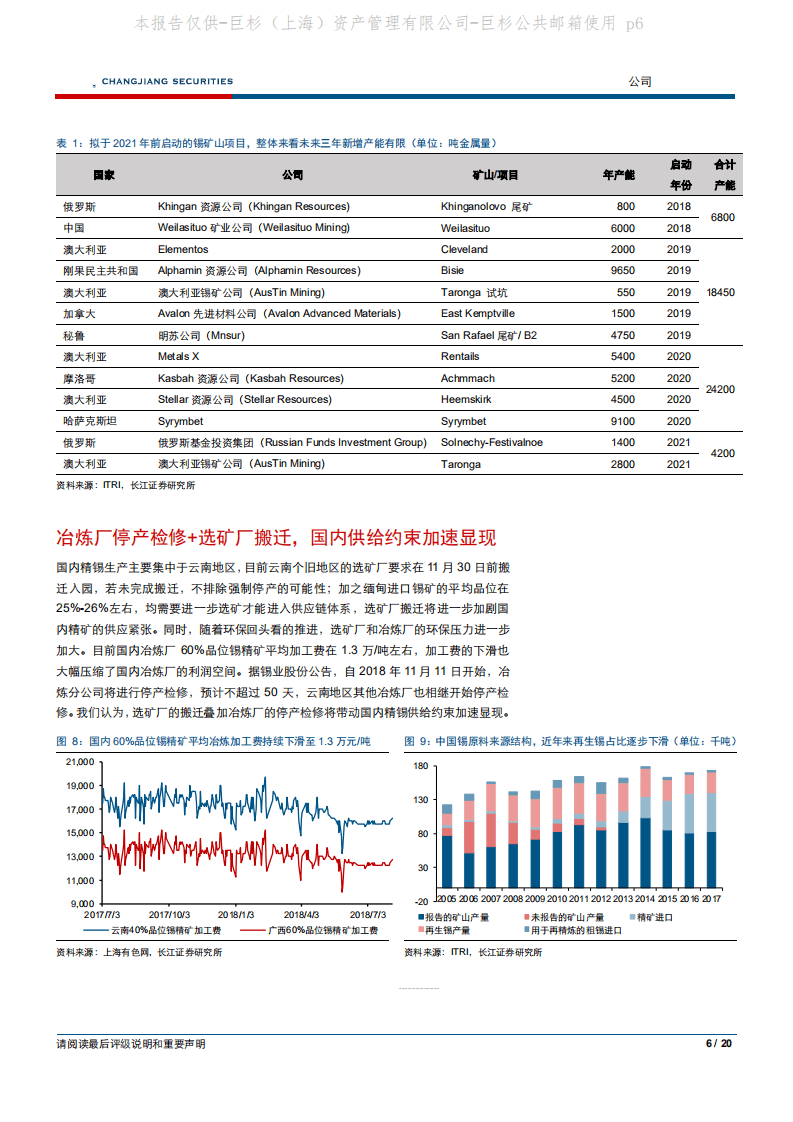 -锡业股份-锡价上行彰显公司投资价值-181113.pdf 第6页
