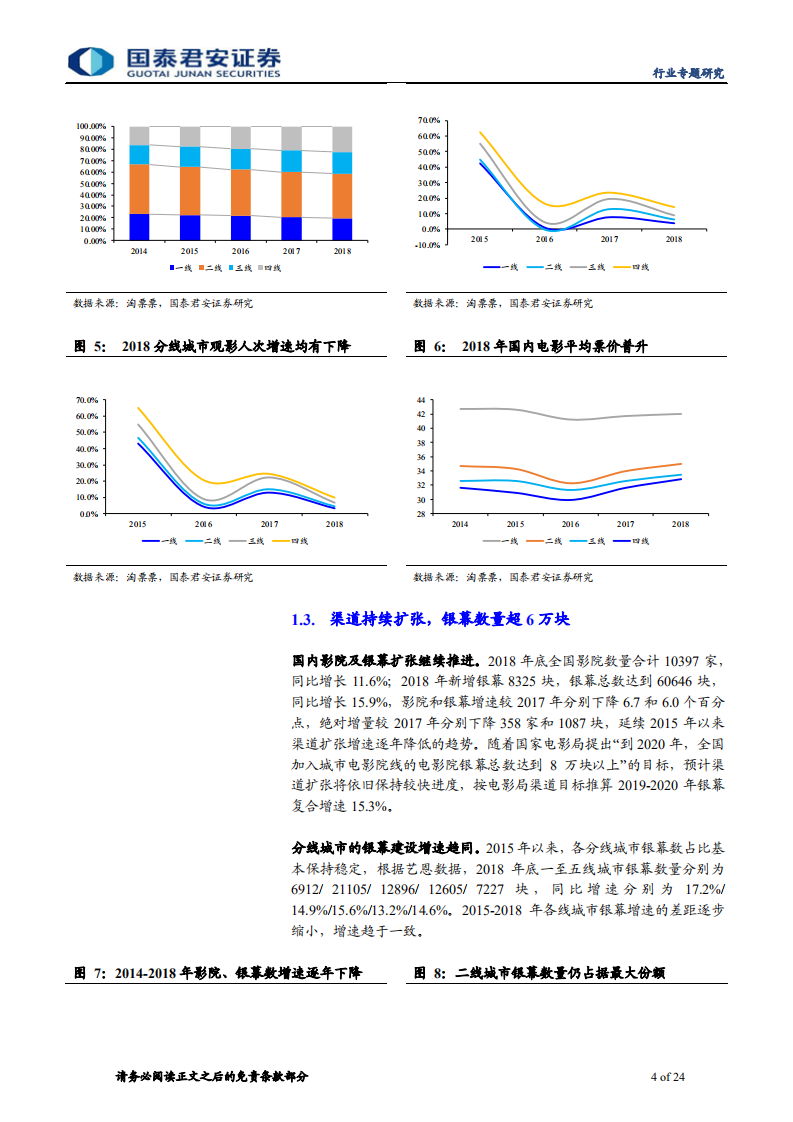 2018年电影市场综述：票房回归稳定增长，政策推动渠道变革.pdf 第4页