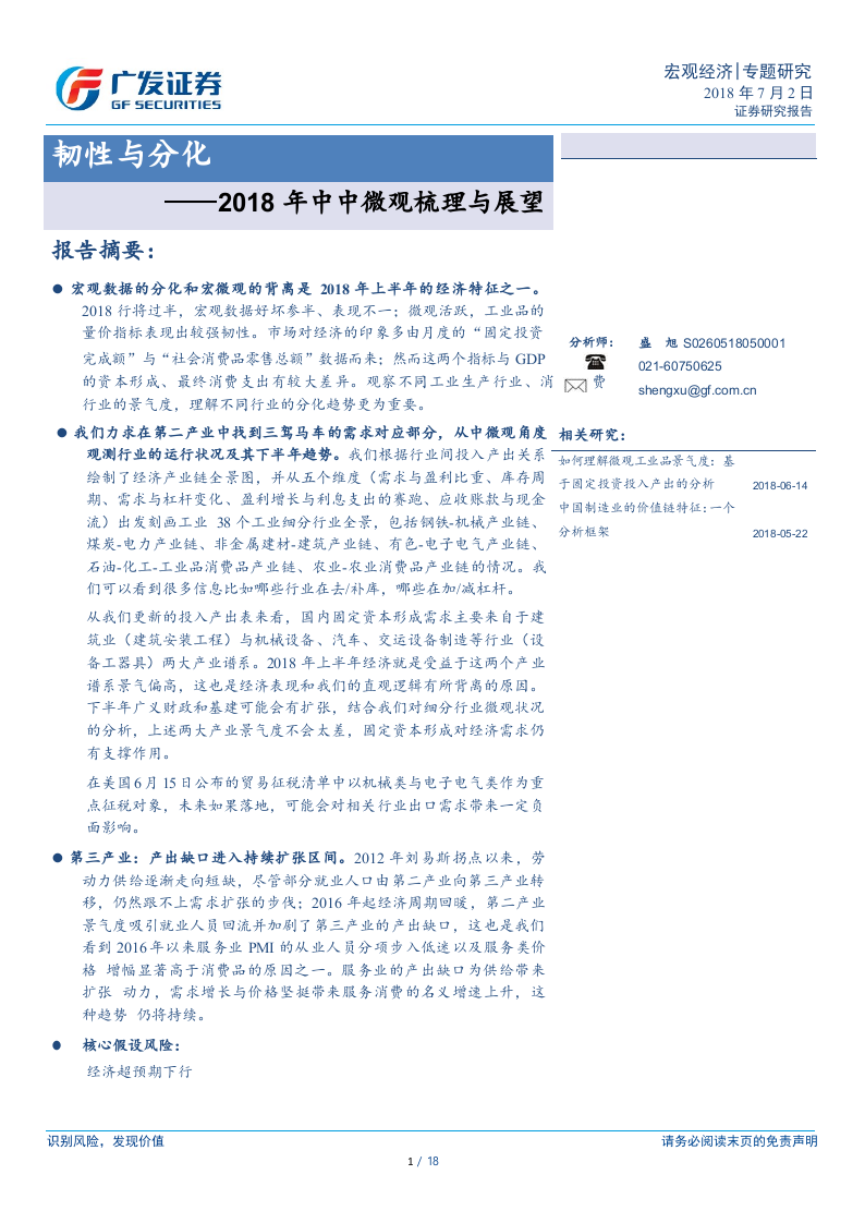 2018年中中微观梳理与展望：韧性与分化(1).docx 第1页