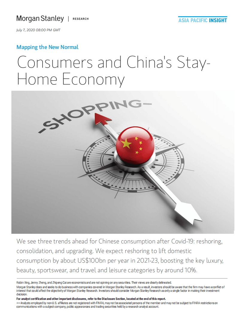 摩根士丹利：新常态：消费者与中国宅经济报告.pdf 第1页