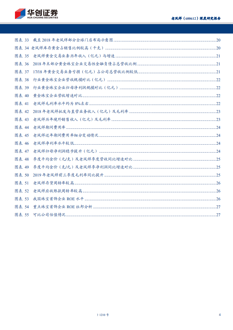 老凤祥-深度研究报告：品牌渠道积淀深厚，百年黄金珠宝龙头受益金价上行-191216.pdf 第4页