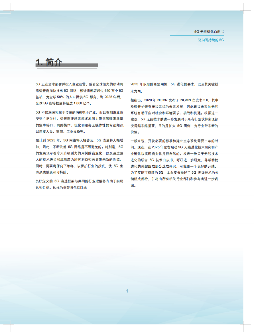2021 5G无线发展白皮书：迈向可持续的5G.pdf 第3页