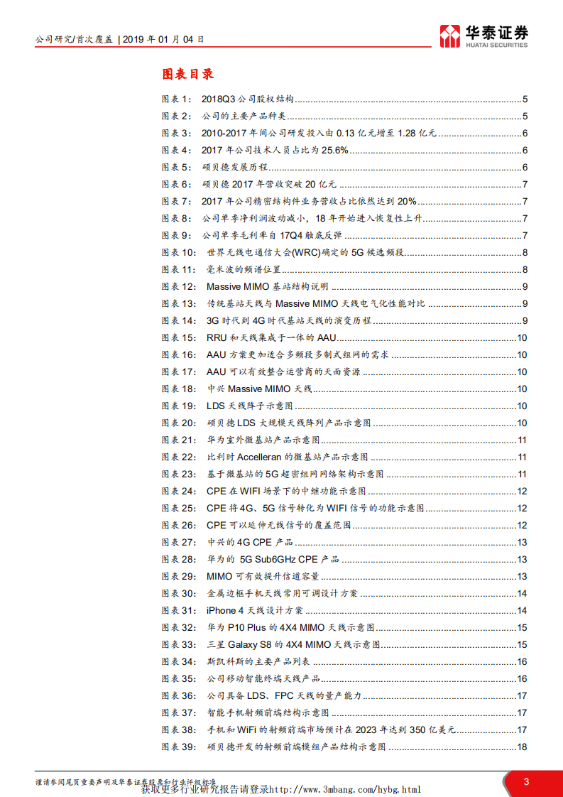 硕贝德-主业拐点确立，深挖5G天线需求-190104.pdf 第3页