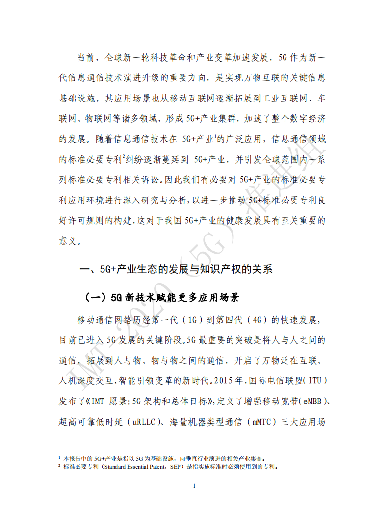 中国信通院：5G+产业标准必要专利发展趋势.pdf 第6页
