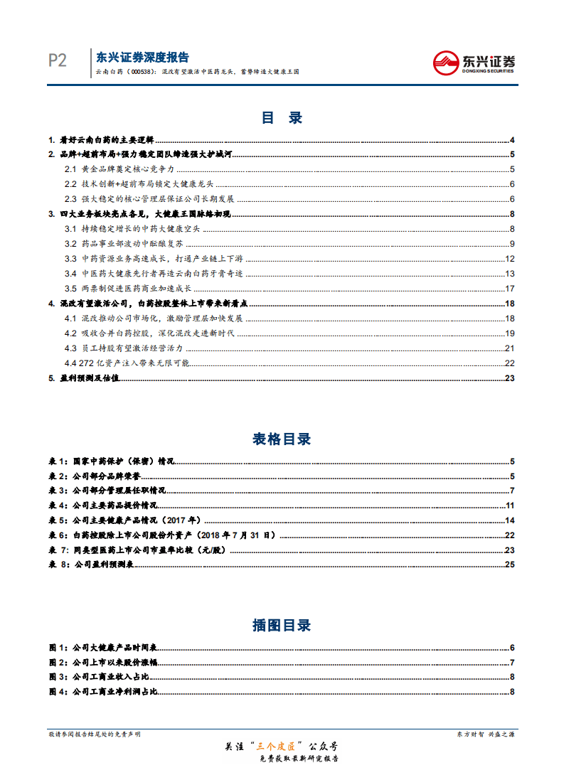 云南白药-000538-深度报告：混改有望激活中医药龙头，蓄势缔造大健康王国-181227.pdf 第2页