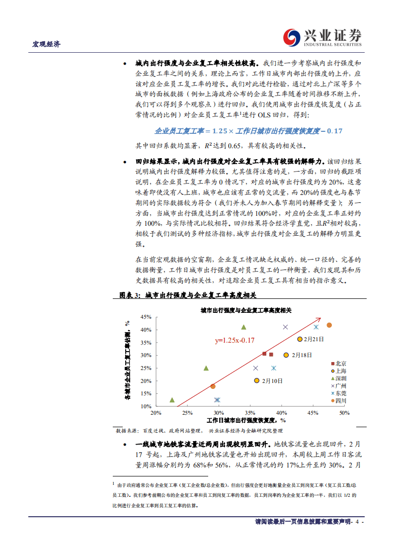 复工大数据追踪之二：经济活动加速改善.pdf 第4页