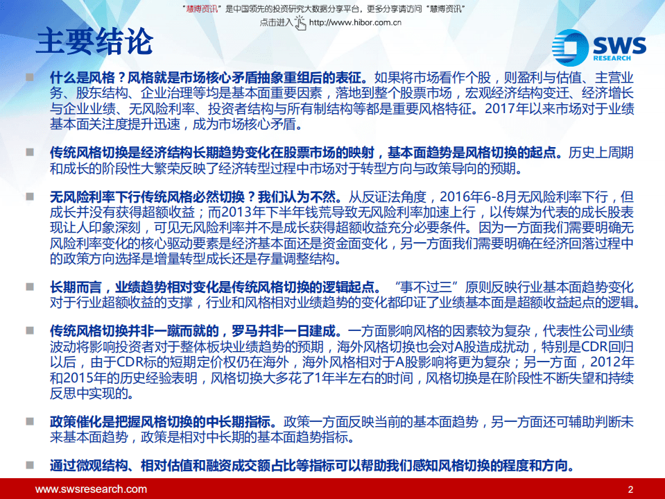 基本趋势投资：“风格切换背后的故事”.pdf 第2页